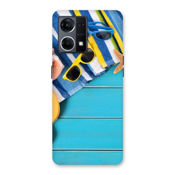 Beach Ready Glass Back Case for Oppo F21 Pro 5G