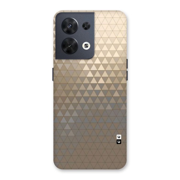 Beautiful Golden Pattern Back Case for Oppo Reno8 5G