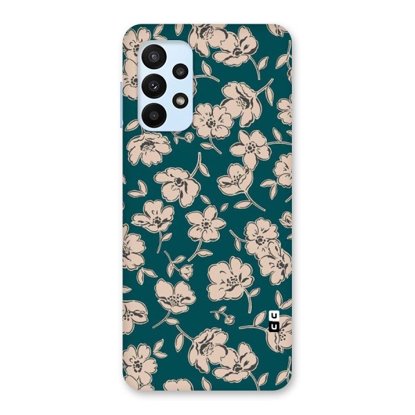 Beauty Green Bloom Back Case for Galaxy A23