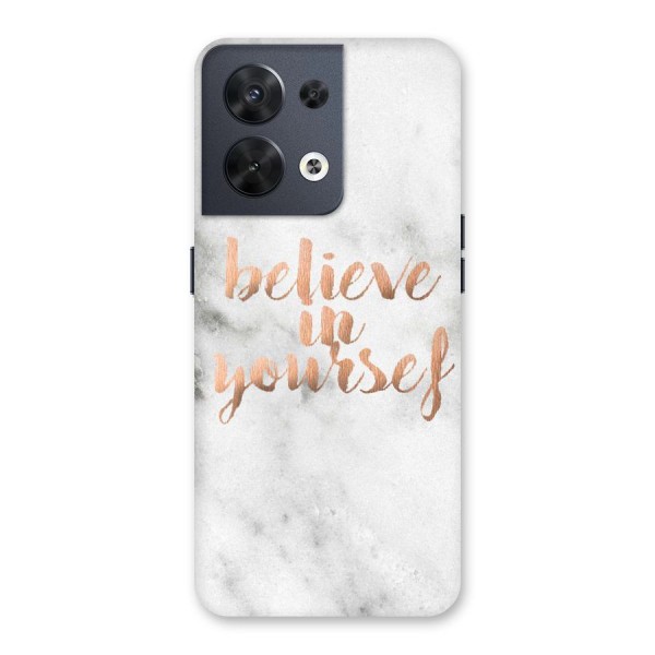 Believe in Yourself Back Case for Oppo Reno8 5G