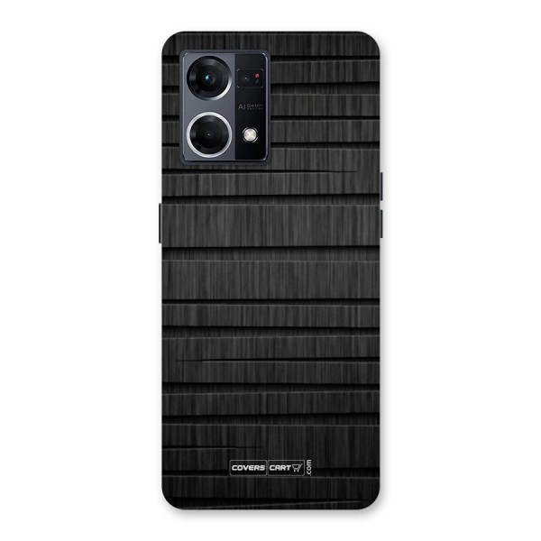 Black Abstract Glass Back Case for Oppo F21 Pro 5G