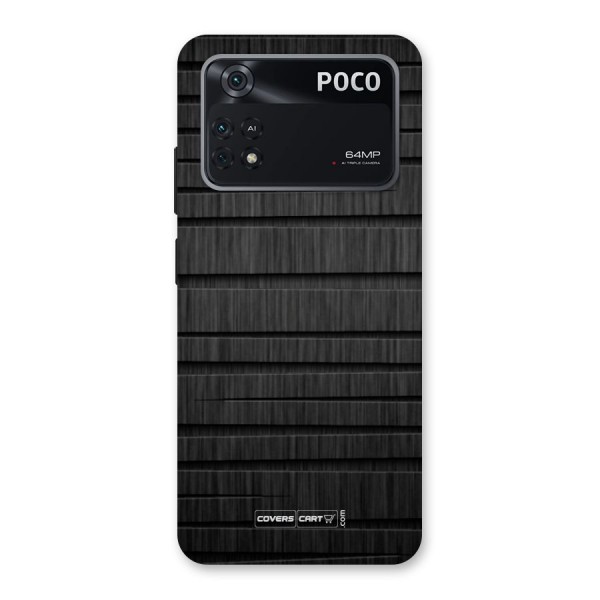 Black Abstract Back Case for Poco M4 Pro 4G