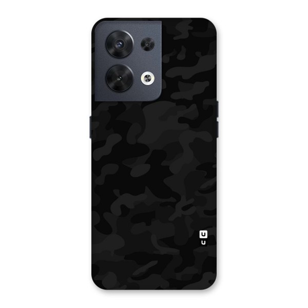 Black Camouflage Back Case for Oppo Reno8 5G