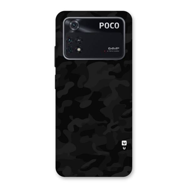 Black Camouflage Back Case for Poco M4 Pro 4G