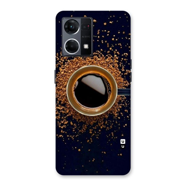 Black Coffee Glass Back Case for Oppo F21 Pro 5G