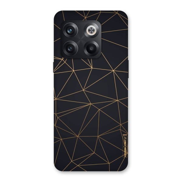 Black Golden Lines Back Case for OnePlus 10T