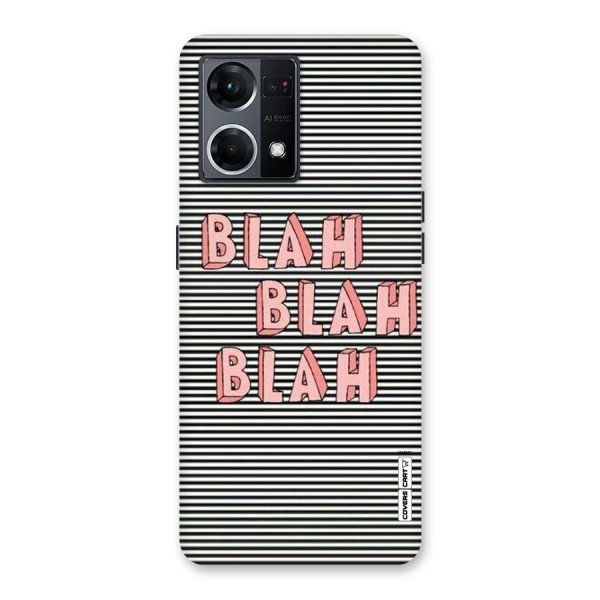 Blah Stripes Glass Back Case for Oppo F21 Pro 5G