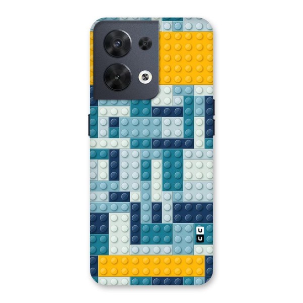 Blocks Blues Back Case for Oppo Reno8 5G