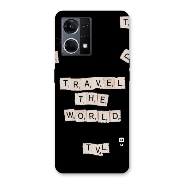 Blocks Travel Glass Back Case for Oppo F21 Pro 5G