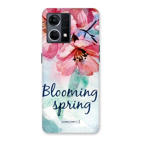 Blooming Spring Glass Back Case for Oppo F21 Pro 5G