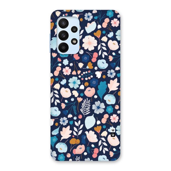 Blue Floral Back Case for Galaxy A23