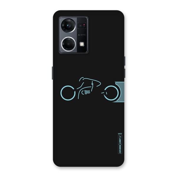 Blue Ride Glass Back Case for Oppo F21 Pro 5G