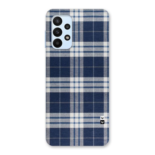 Blue White Check Back Case for Galaxy A23