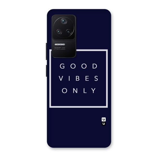 Blue White Vibes Back Case for Poco F4 5G