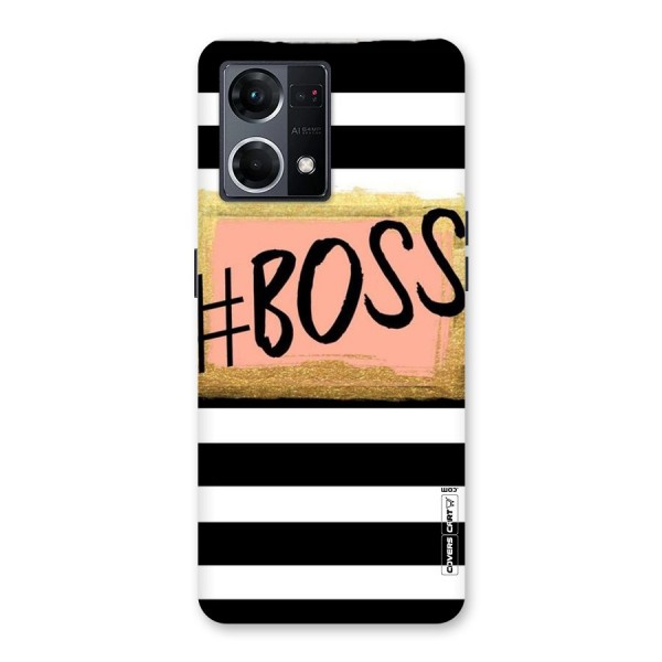 Boss Stripes Glass Back Case for Oppo F21 Pro 5G