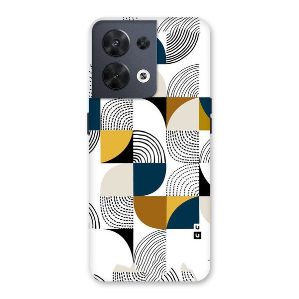 Boxes Pattern Back Case for Oppo Reno8 5G