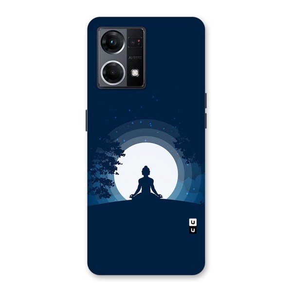 Calm Meditation Glass Back Case for Oppo F21 Pro 5G