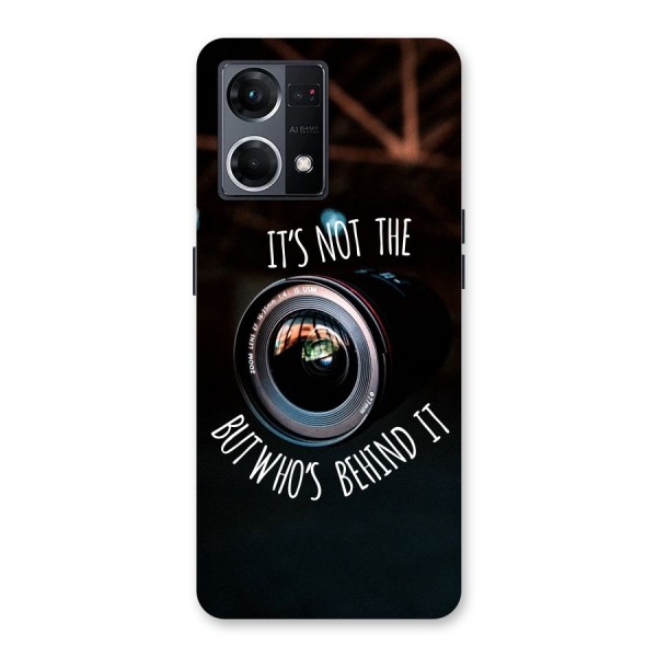 Camera Quote Glass Back Case for Oppo F21 Pro 5G