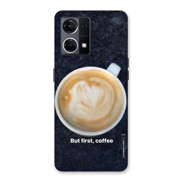 Cappuccino Coffee Glass Back Case for Oppo F21 Pro 5G