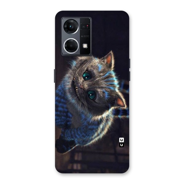 Cat Smile Glass Back Case for Oppo F21 Pro 5G