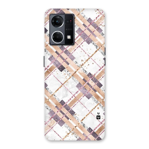 Check Trouble Glass Back Case for Oppo F21 Pro 5G