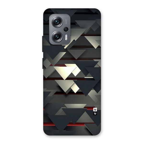 Classic Triangles Design Back Case for Redmi K50i