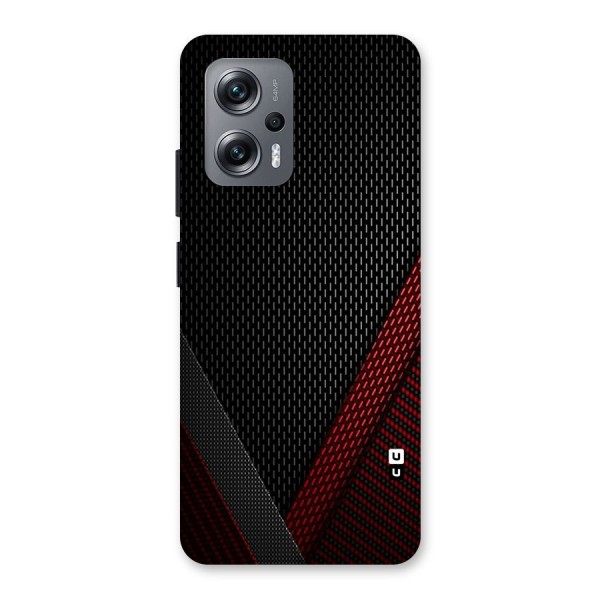 Classy Black Red Design Back Case for Redmi K50i