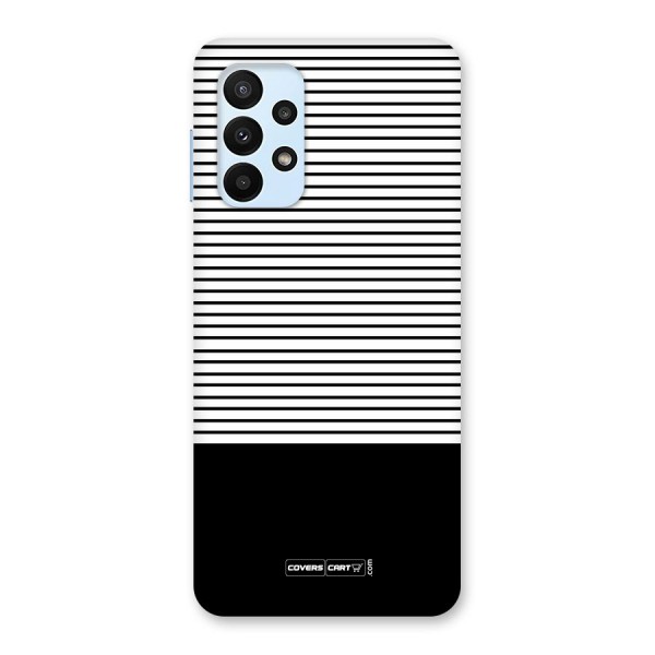 Classy Black Stripes Back Case for Galaxy A23