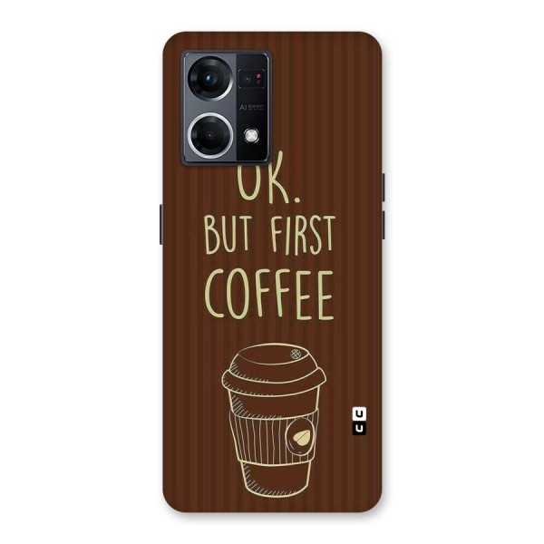 Coffee Stripes Glass Back Case for Oppo F21 Pro 5G