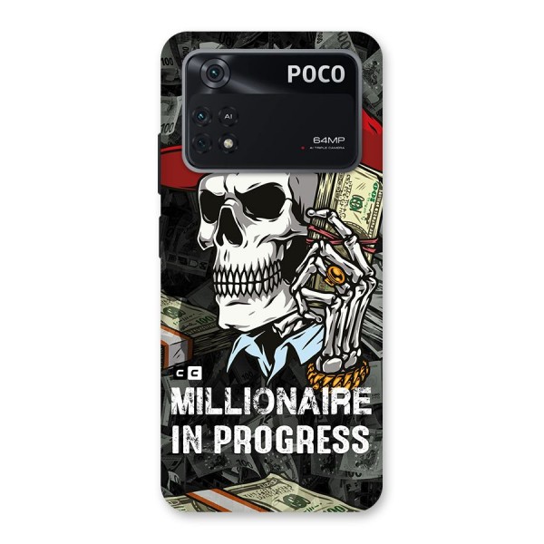 Cool Skull Millionaire In Progress Back Case for Poco M4 Pro 4G