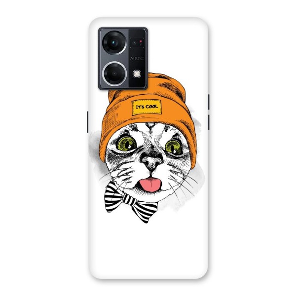 Cool cat Glass Back Case for Oppo F21 Pro 5G