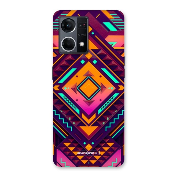 Creative Rhombus Glass Back Case for Oppo F21 Pro 5G