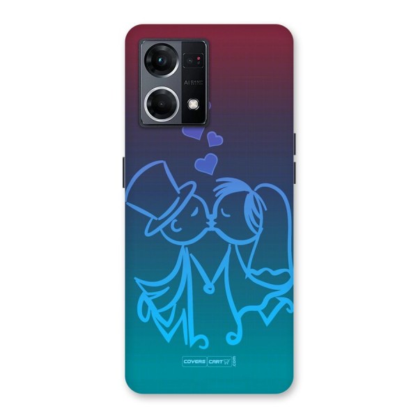 Cute Love Glass Back Case for Oppo F21 Pro 5G