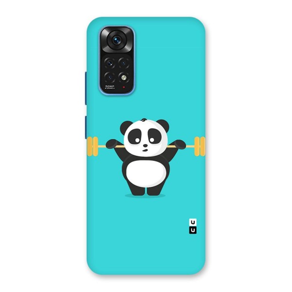 Cute Weightlifting Panda Back Case for Redmi Note 11S