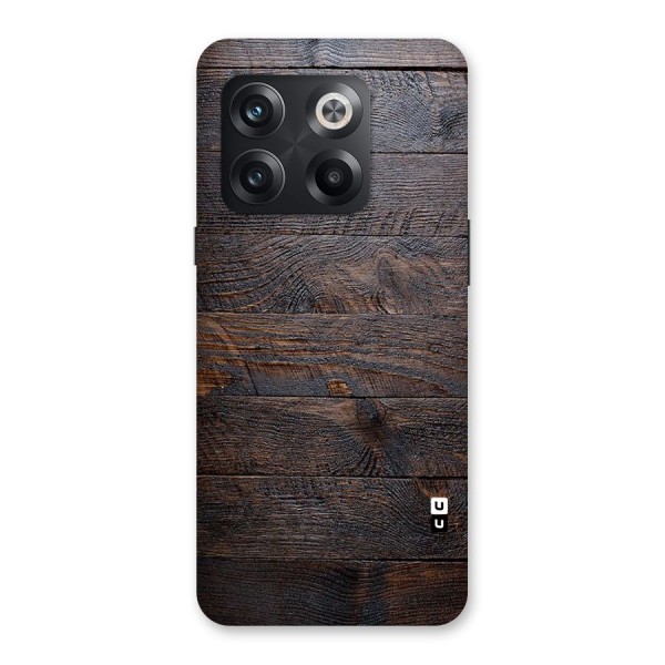 Dark Wood Printed Back Case for OnePlus 10T