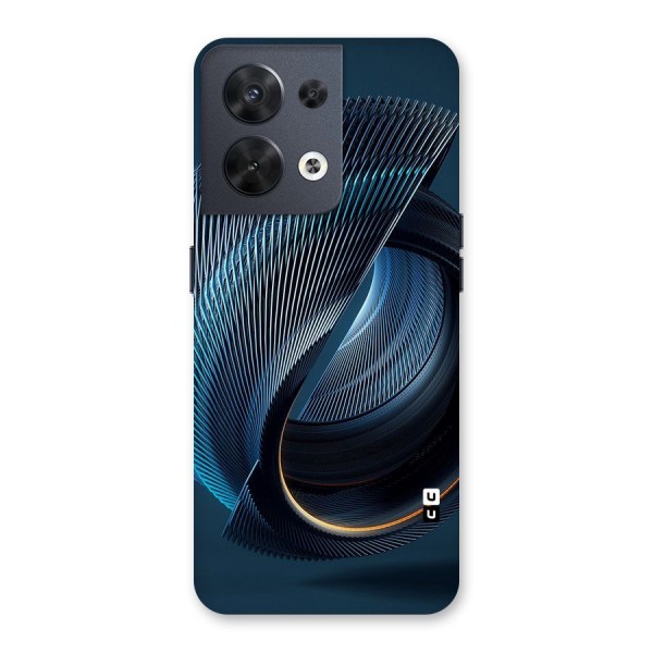 Digital Circle Pattern Back Case for Oppo Reno8 5G