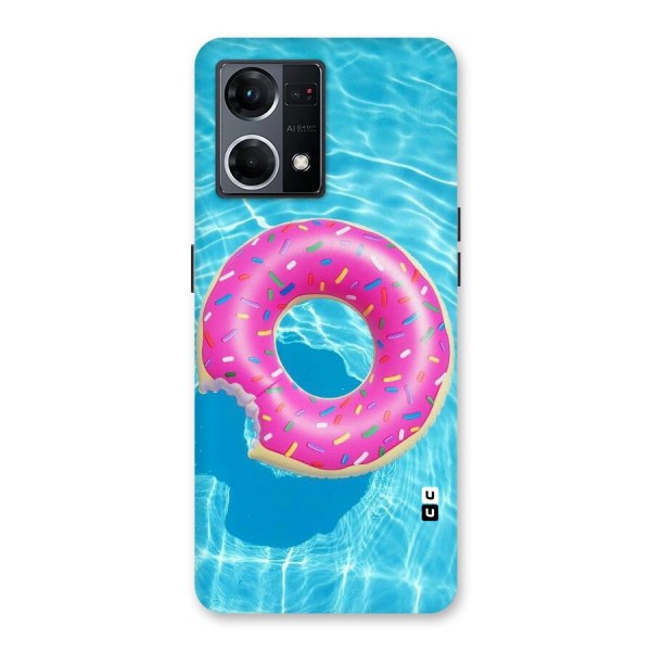 Donut Swim Glass Back Case for Oppo F21 Pro 5G