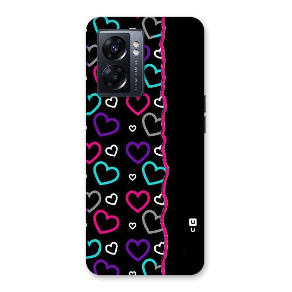 Empty Hearts Back Case for Oppo K10 5G