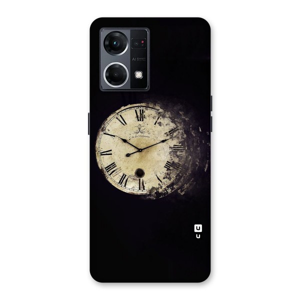 Fading Clock Glass Back Case for Oppo F21 Pro 5G