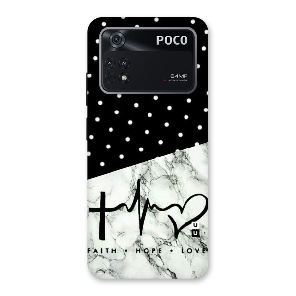 Faith Love Back Case for Poco M4 Pro 4G