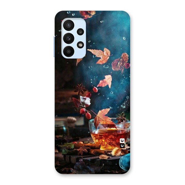 Falling Leaves Tea Back Case for Galaxy A23