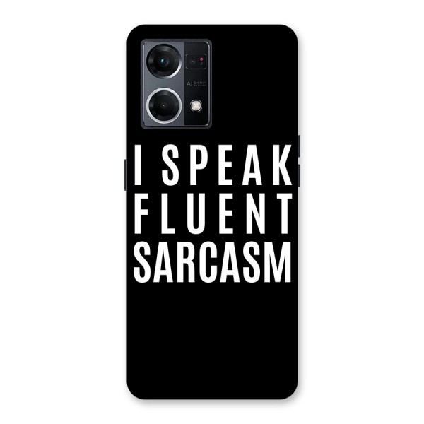 Fluent Sarcasm Glass Back Case for Oppo F21 Pro 5G