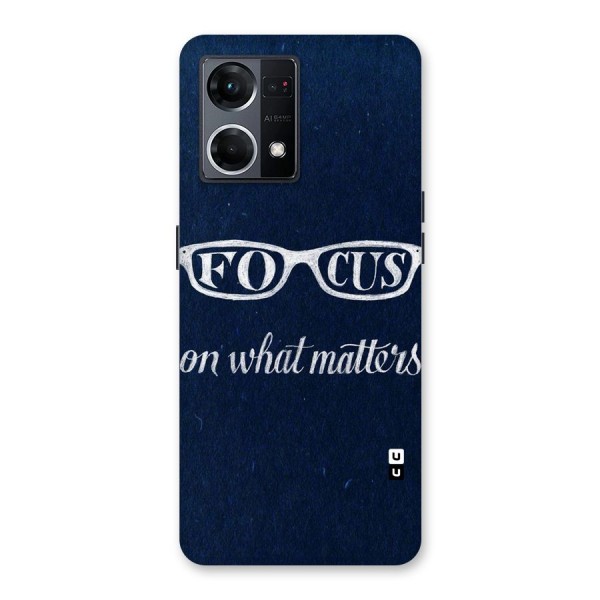 Focus Matters Glass Back Case for Oppo F21 Pro 5G