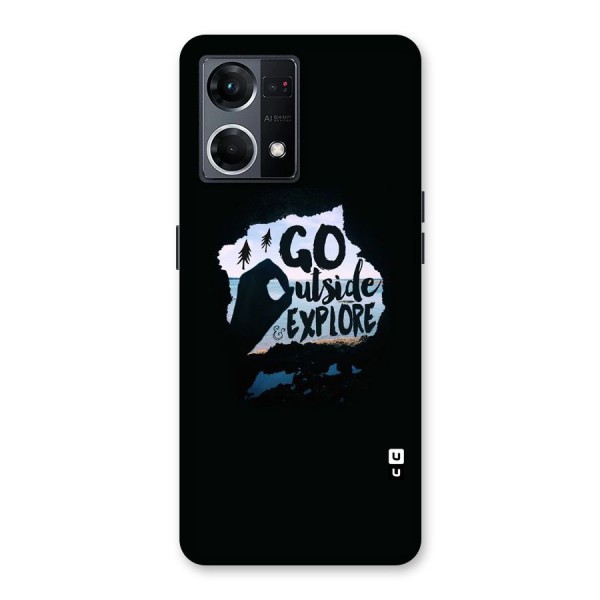 Go Outside Glass Back Case for Oppo F21 Pro 5G