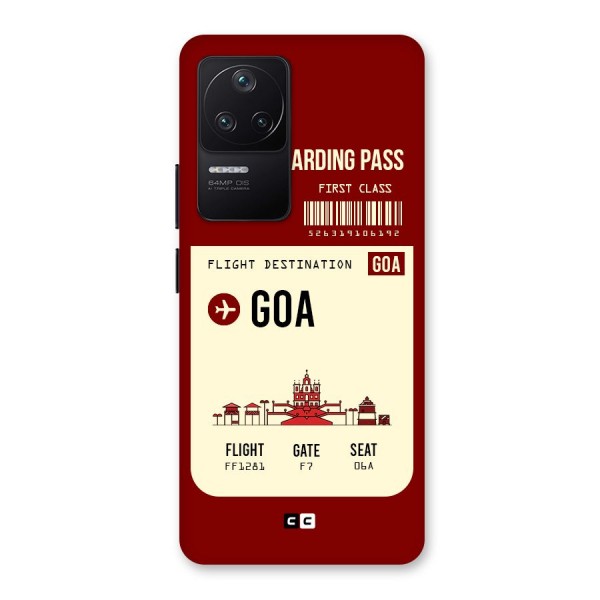 Goa Boarding Pass Back Case for Poco F4 5G