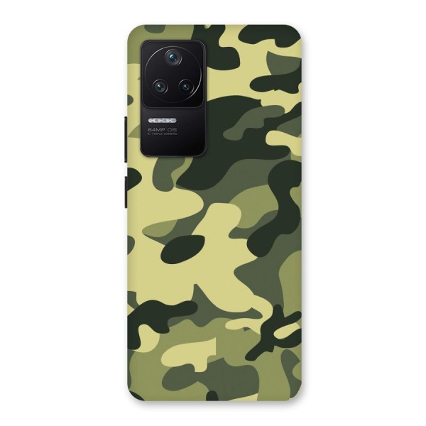 Green Military Pattern Back Case for Poco F4 5G