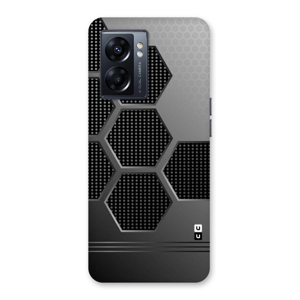 Grey Black Hexa Back Case for Oppo K10 5G