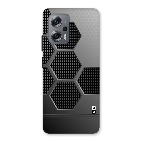 Grey Black Hexa Back Case for Redmi K50i