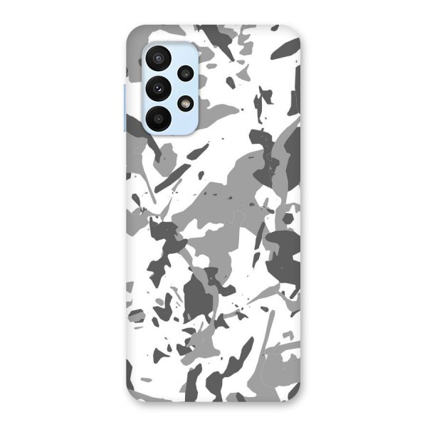 Grey Camouflage Army Back Case for Galaxy A23