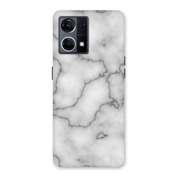 Grey Marble Glass Back Case for Oppo F21 Pro 5G